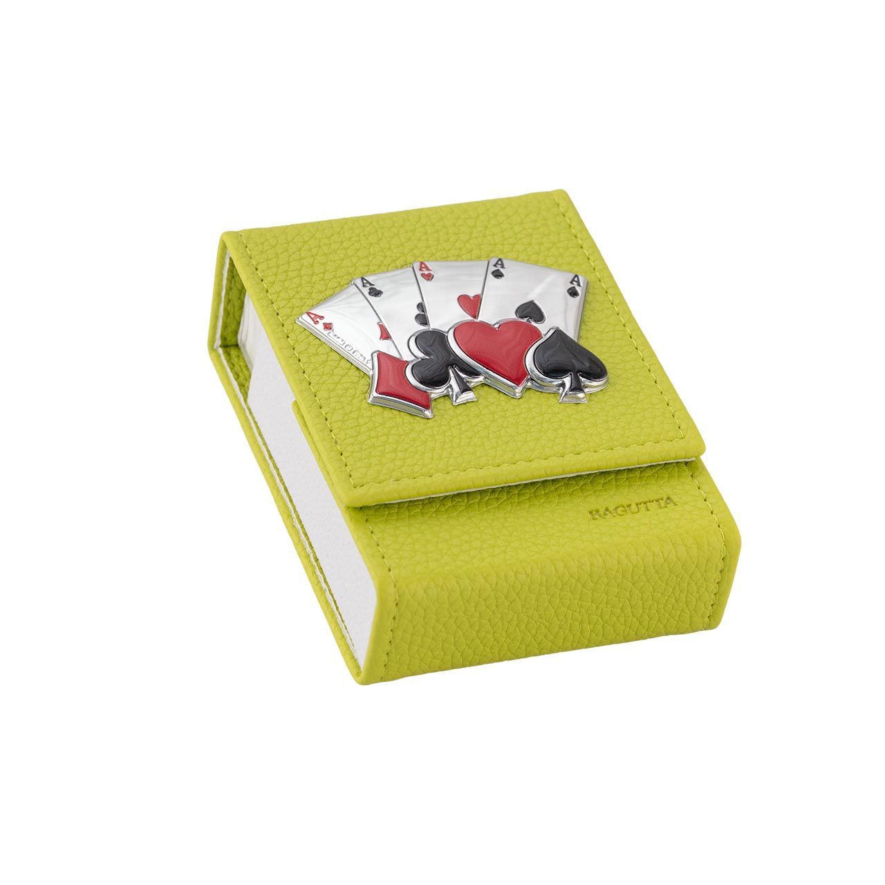 PORTAMAZZO SINGOLO CON DECORAZIONE - VERDE ACIDO